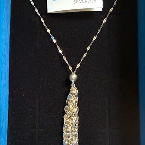 Sevilla .925 Sterling Silver Necklace Chain & Pendant New in Box 30”